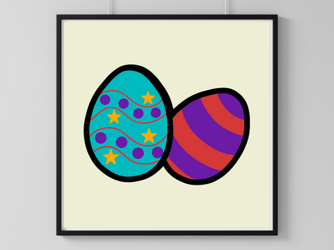 3D Layered Easter Egg Shadow Box - SVG Digital File