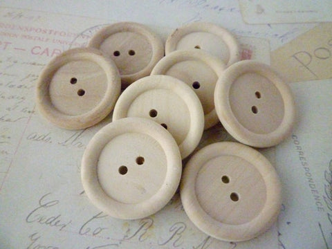 Large Wooden Buttons - Two holes (30mm)