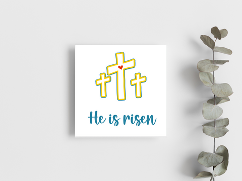 3D Layered Easter He is Risen Shadow Box - SVG Digital File
