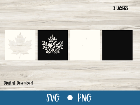 Maple Leaf Fall Cutout Wall Decor - SVG Digital File