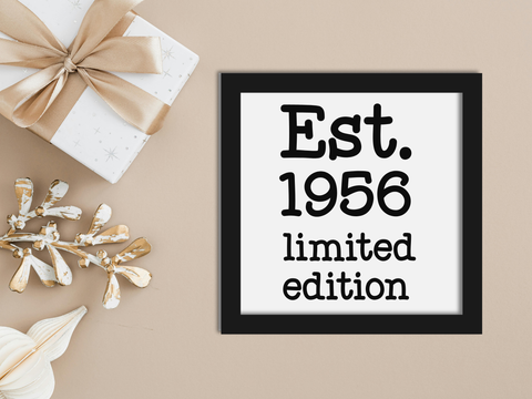 FREE January SVG - Est. Year Layered Birthday Card Bundle - SVG Digital File