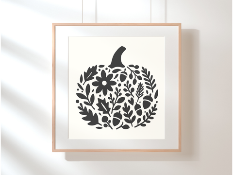 FREE October SVG - Pumpkin Fall Cutout Wall Decor - SVG Digital File