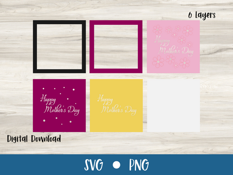 Mother's Day Pop-Up Flower Birthday Card - SVG Digital File