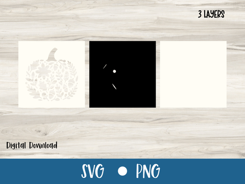 FREE October SVG - Pumpkin Fall Cutout Wall Decor - SVG Digital File