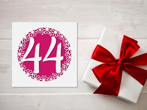 44th Birthday Card SVG - Daisy - SVG Digital File