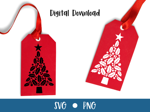 Christmas Gift Tags - SVG Digital File