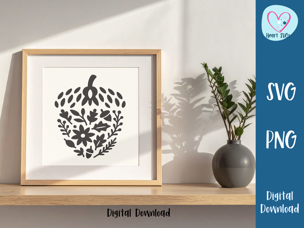 Acorn Fall Cutout Wall Decor - SVG Digital File