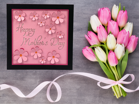 Mother's Day Pop-Up Flower Birthday Card - SVG Digital File