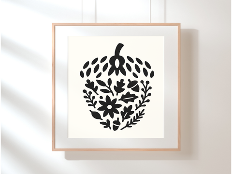 Acorn Fall Cutout Wall Decor - SVG Digital File