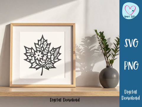 Maple Leaf Fall Cutout Wall Decor - SVG Digital File