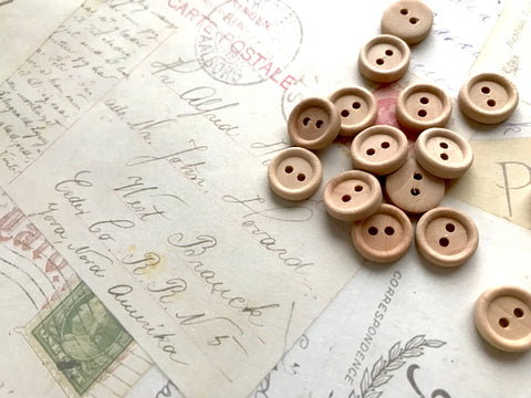 13mm Wooden Buttons - Two holes
