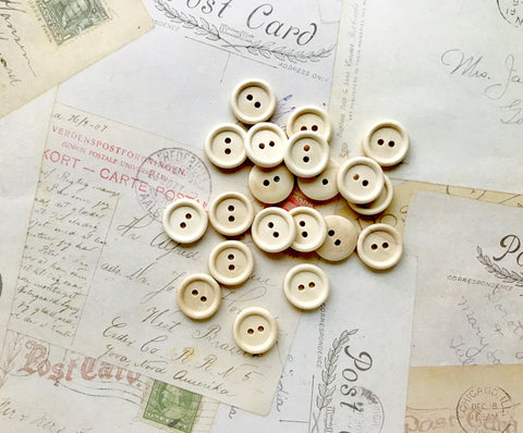 18mm Wooden Buttons - Two holes
