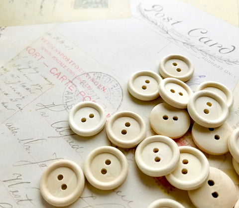 18mm Wooden Buttons - Two holes