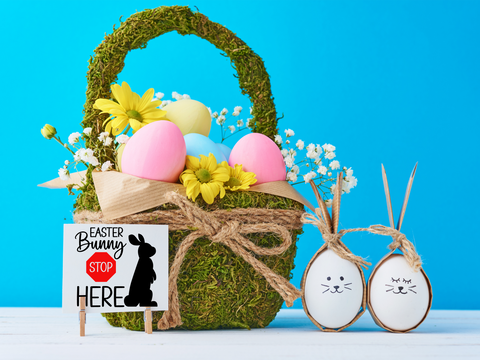 Easter Bunny Stop Here - SVG Digital File